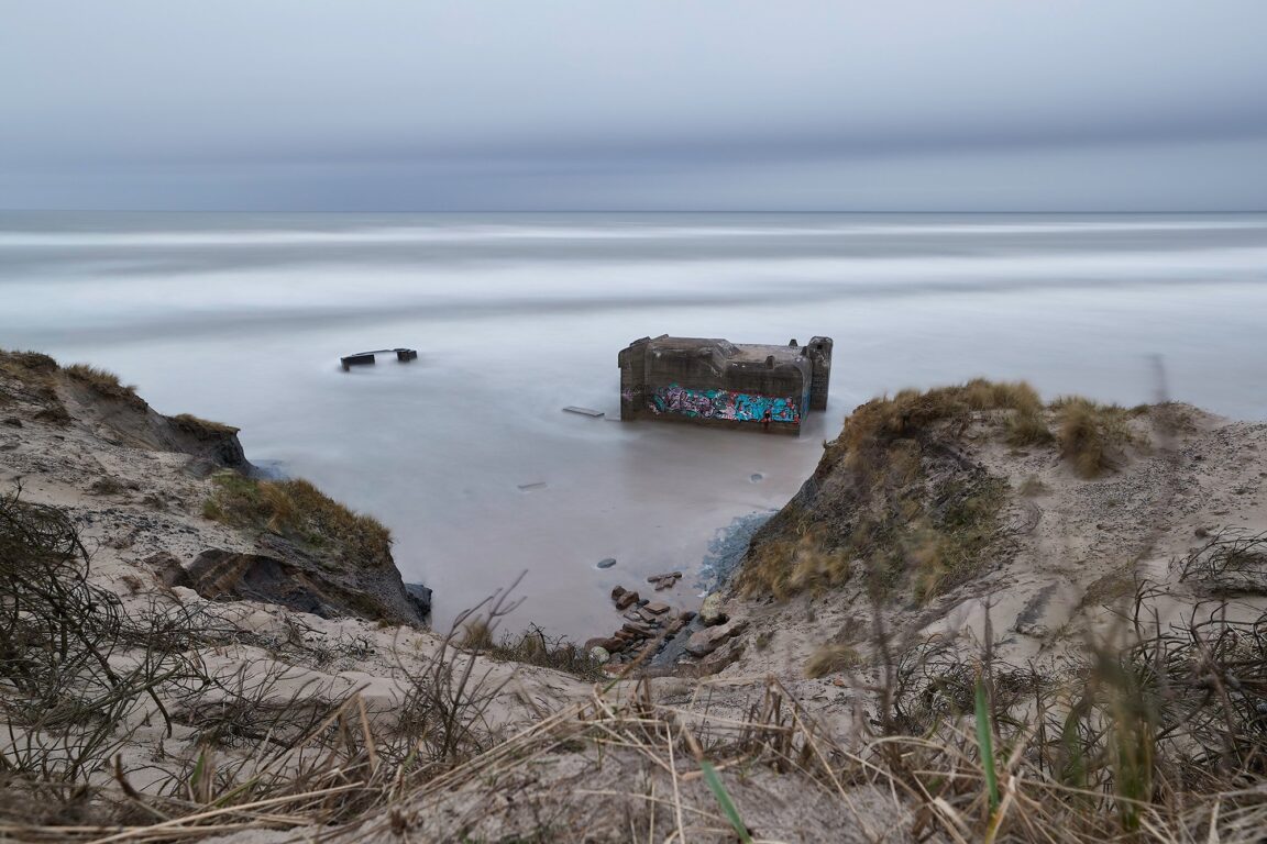 Bunkerne i Løkken-night